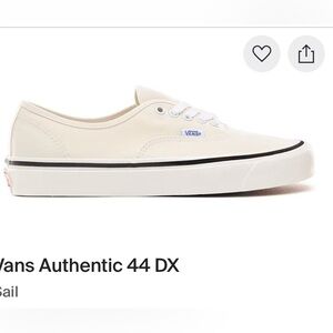 Authentic 44 DX “white” Vans